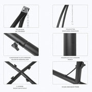 Hangstoel standaard - Zonder stoel - C-Type/X-Type - Voor binnen - Cocoon - Massief stalen frame - met Haak - Verstelbaar - 210CM
