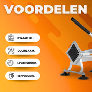 Aardappelsnijder - Frietsnijder - Patatsnijder - 2 RVS Messen - 40x24x34cm - Huisgemaakte Frietjes