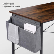 Bureau Bruno - Met opbergvak - Voor Computer, PC en Laptop - Volwassenen - Thuiskantoor - 100cm