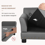 Hondenbank Jerino - Hondensofa op poten - Hondenzetel - Afneembaar kussen - 100cm