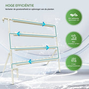 Kweektafel - Kweekbak - Hydroponic systeem - Moestuintafel - Voor Groenten & Bloemen Kweek - 4-Lagen, 36-Plaatsen