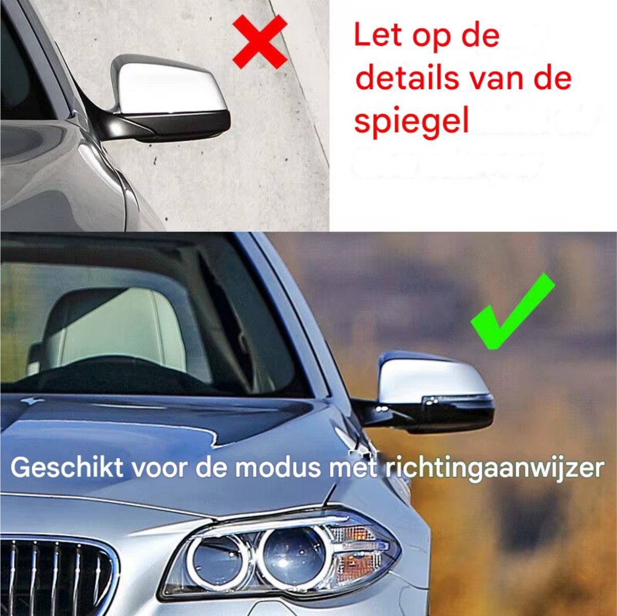 Spiegel Cover Cap - Voor BMW 5/6/7 Serie F10/F12/F01 529i/640i - Koolstofvezel Look - Auto accessoires