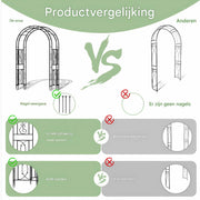 Rozenboog 215cm - Tuinboog - Decoratie - Buitenluifel - Versiering - Multifunctioneel - Voor klimplanten
