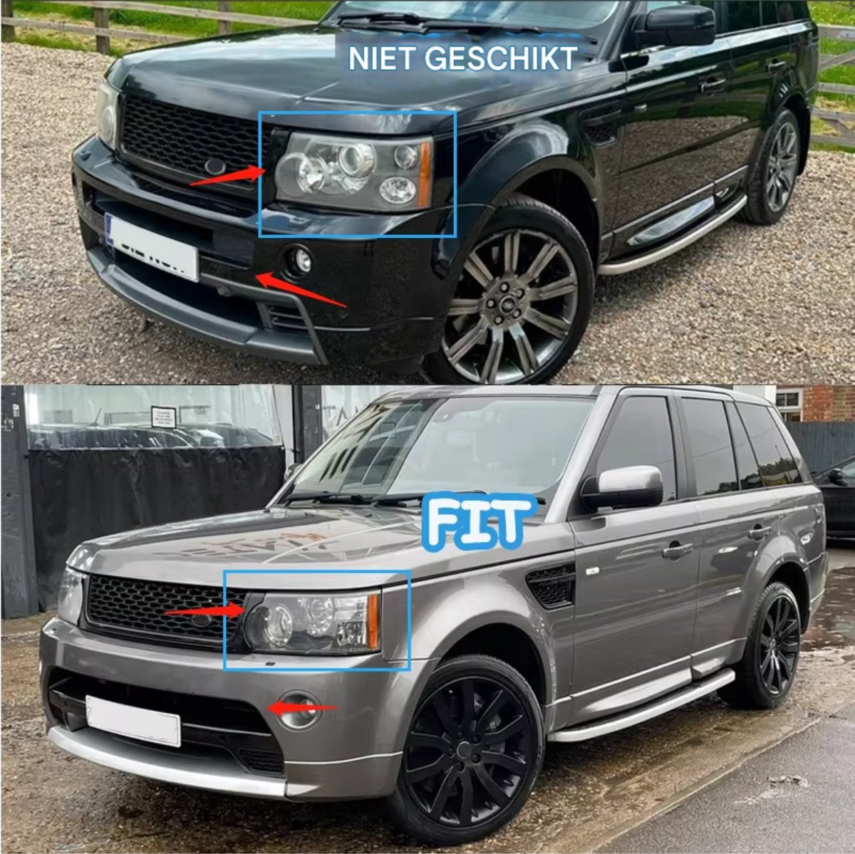 Voorbumper grill - Autobiografie Look - Voor Range Rover Sport L320 (2010-2013)