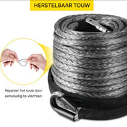 Synthetische Lier Touw - 29 Meter - Sterkte 9.3Ton / 20500Lbs - Geschikt Voor 9,5mm