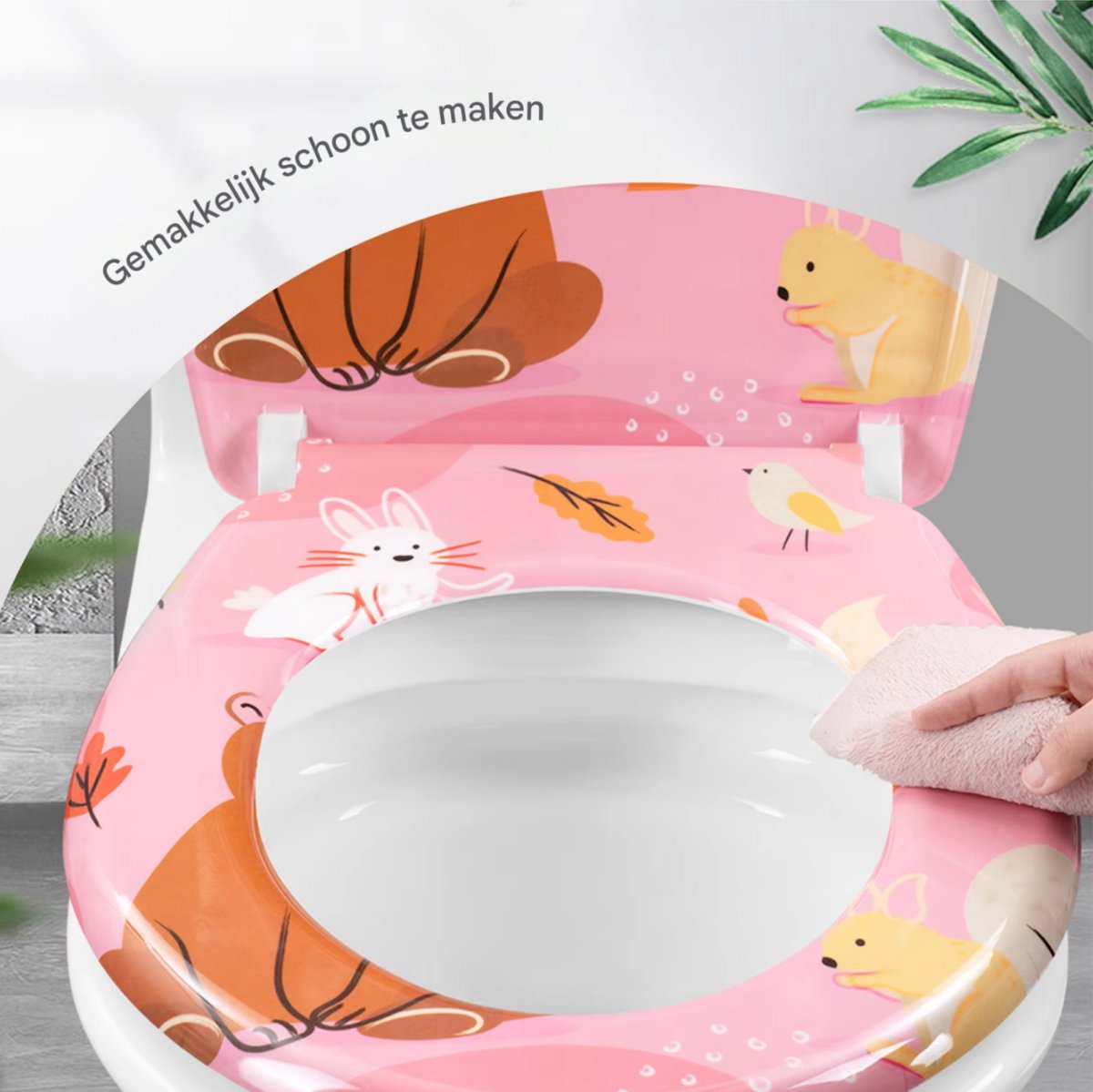 Antibacteriële Toiletbril Animal - Met Softclose - Universeel - Toiletbrillen met print - WC Bril - Toiletzitting