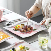 Aristocratic Dinerborden – Ontbijtborden – 6 persoons – 30 delig – Roze Keramisch – Eetborden – Perfect voor diner