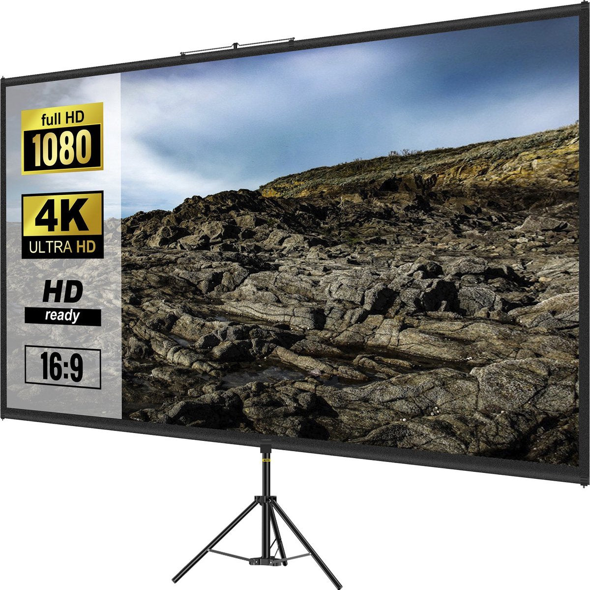 Statief projectorscherm - 110 inch - W stand - 16:9 - 4K HD