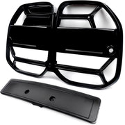 Voorbumper - Voor BMW G22/G23 2021-2023 - Auto accessoires - CSL stijl mesh grille - Gloss Zwart