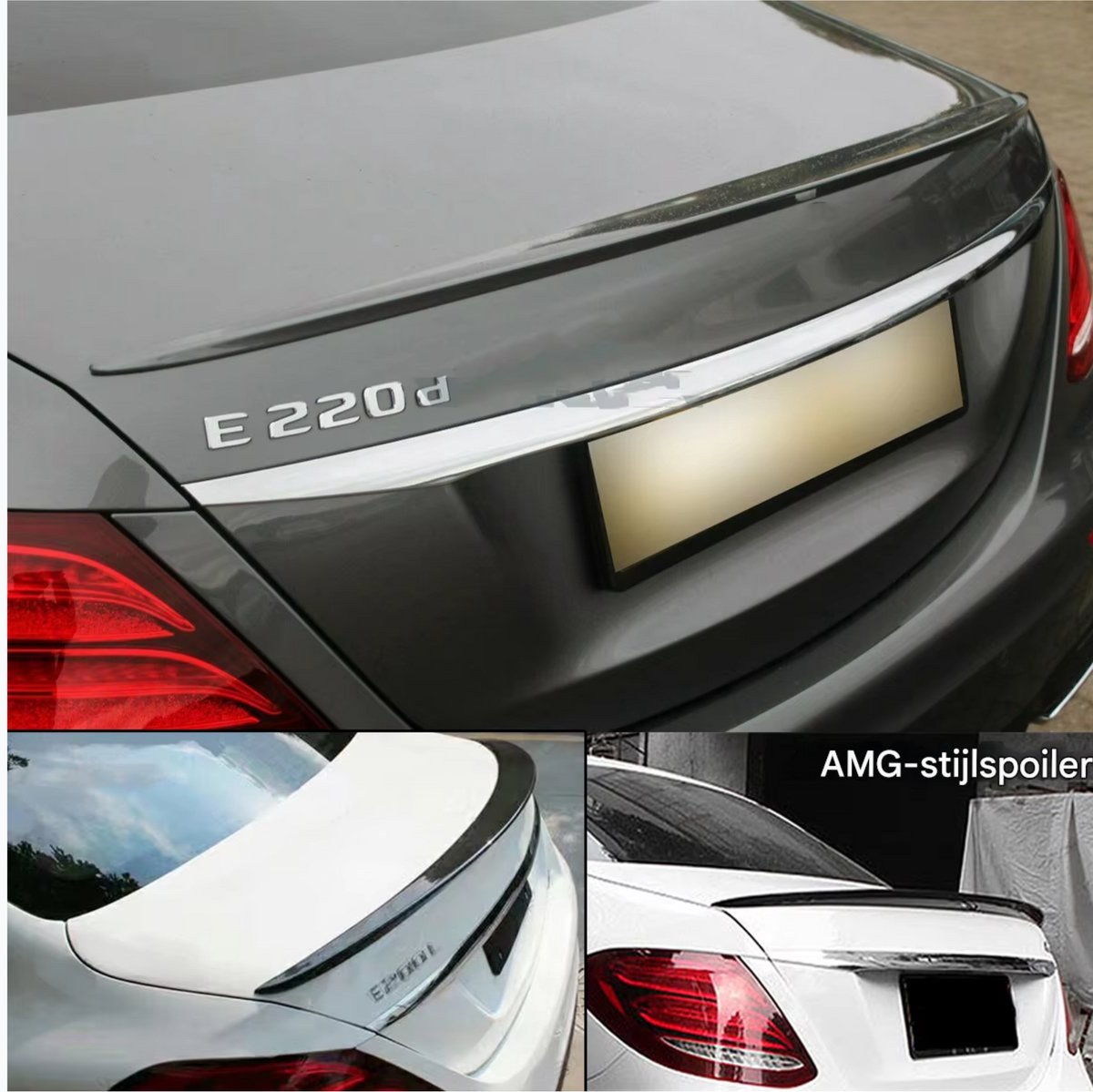 Achterspoiler Carbon - Voor Mercedes E-Klasse W213 Sedan (2016-2019)- AMG Stijl - Carbon Look - Auto Accessoires