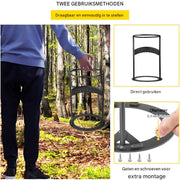 Houtklover 3KG - Houtkliever - Houtsplijter - Kloofwig - Brandhoutsplijter - Handmatig - Met bovenring & rubberen strip