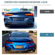 Achterbumper Iron - Voor BMW 8 Serie G16 M850i/840d Sport Bumper- Carbon Fiber ABS - Auto accessoires