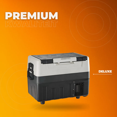 Auto Koelbox - Koelbox - Frigobox - Koelelementen - 45L - 12/24V - Verrijdbaar - Voor Camper, Boot & Outdoor Gebruik