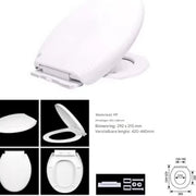 Toiletbril Vaylen - Softclose Toiletbril Wit met Snelsluiting - Duuroplastisch Antibacterieel Toiletdeksel