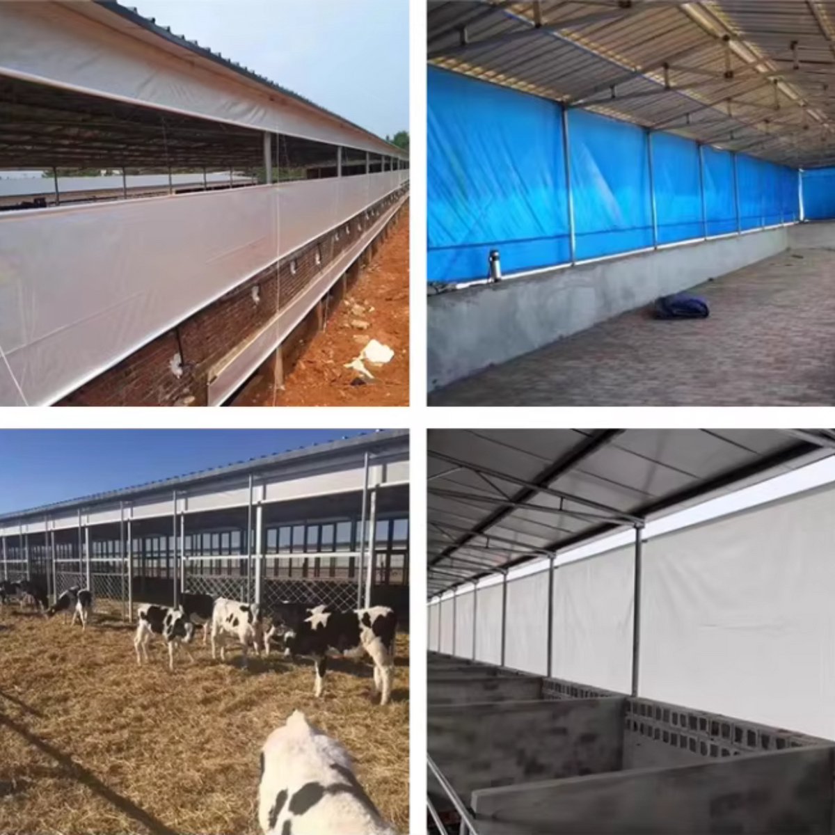 Transparant PVC zeildoek - Waterdicht - Dekzeil - Veranda - Overkapping - Wind - Grijs - 240x450cm