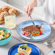 Valentis Ovenschaal - 16 delig - 6 persoons - Blauw - Dinerborden - Bordenset - Diepe borden - Ontbijtborden - Servies - Keukenservies