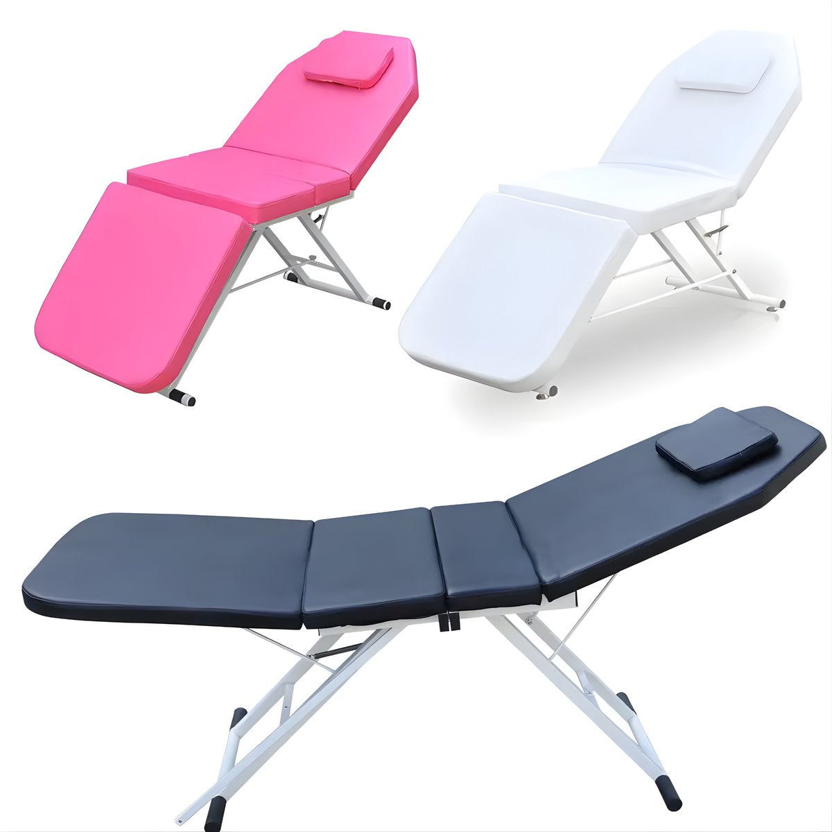 Massagetafel - Behandelbank – Voor schoonheidssalons en spa’s – Geschikt voor massage en tattoo - Zwart