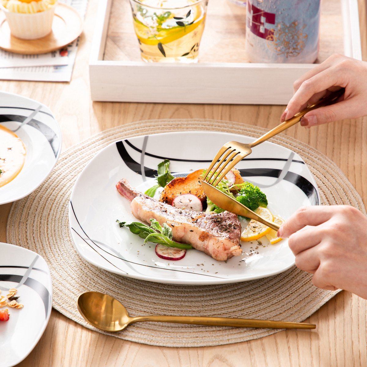 Opaline Serviesset - 36 delig - 12 persoons - Wit - Dinerborden - Bordenset - Diepe borden - Ontbijtborden - Servies - Keukenservies