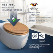 WC-bril - Toiletbril – Voor Badkamer & Toilet – Soft-Close – Comfortabele Toiletbril
