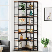 7-laags Boekenkast - Boekenplank - Boekenkast - Wandplank - Boekenrek - Voor opslag en display - Chocolade