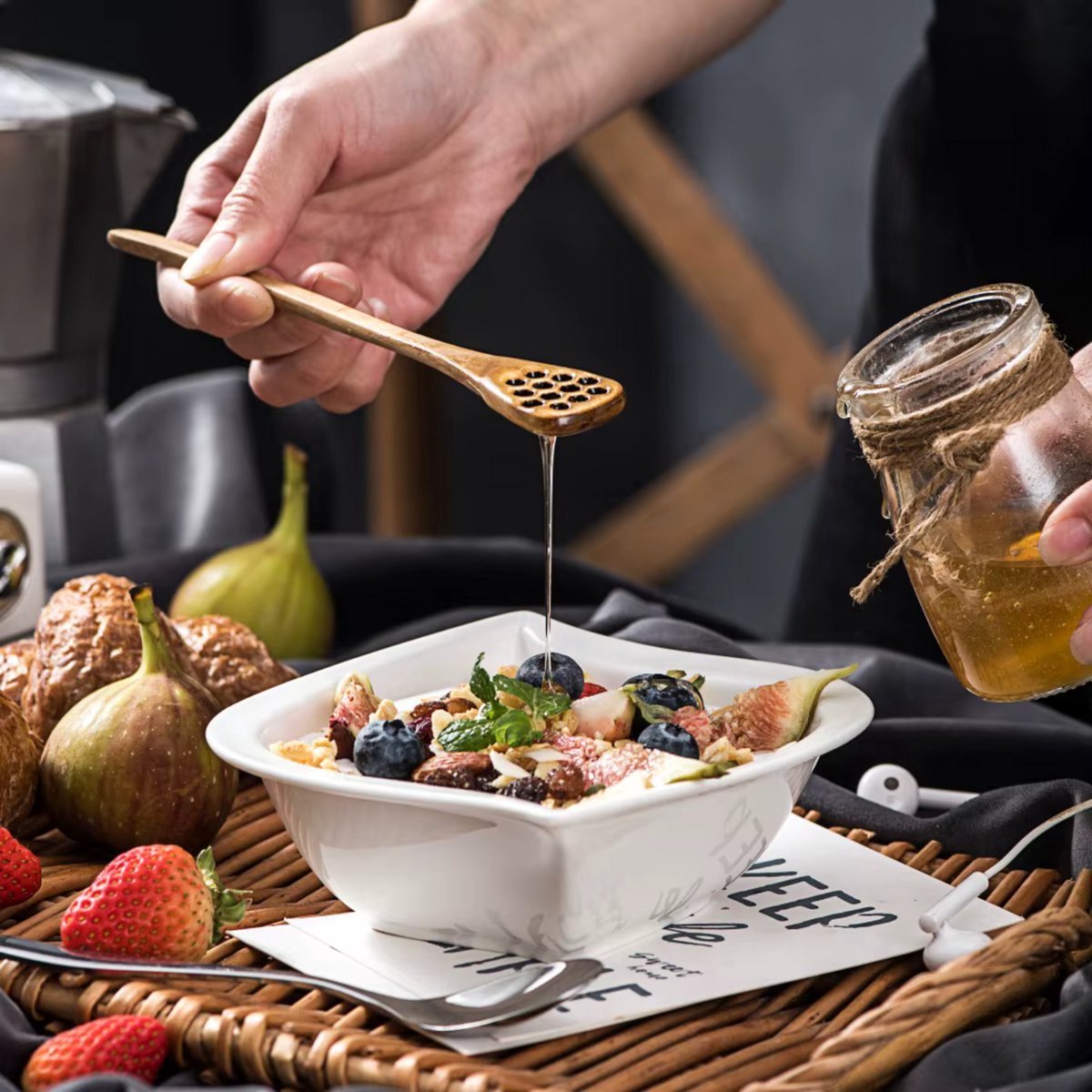 Monarch Salade kommen – Dinerborden – 6 persoons – 6 delig – Wit Keramisch – Kleine Borden – Grote inhoud