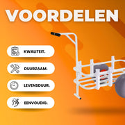 Viskar - Strandkar - Trolley voor vissen - Visspullen - Strandviswagen - 160KG - Met Ballonbanden - Voor Zand & Vissers