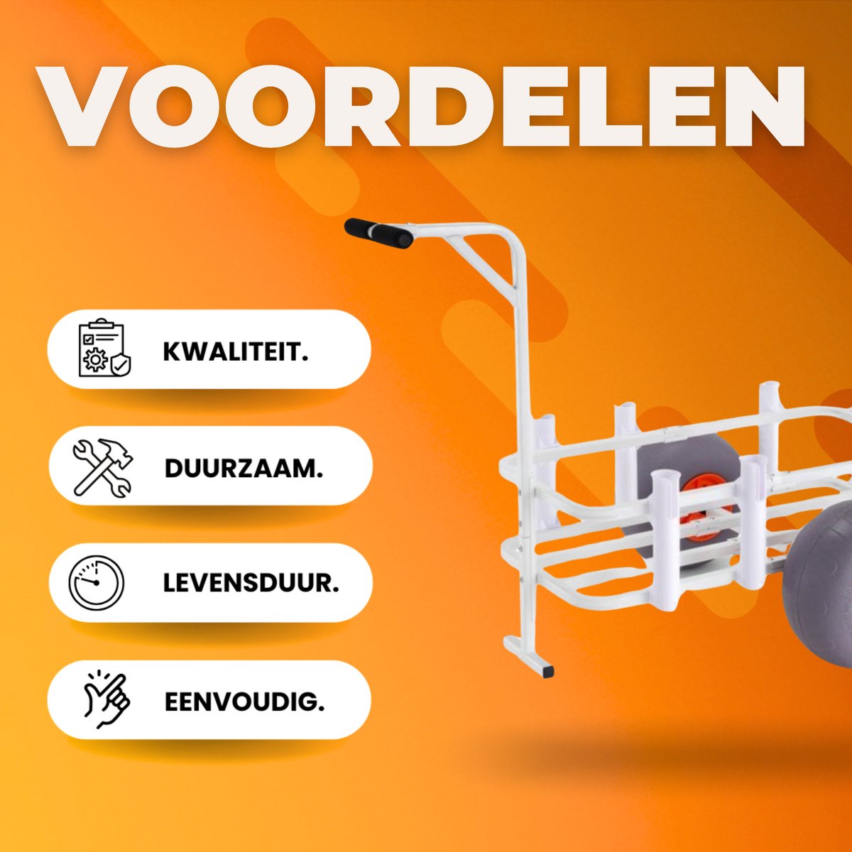 Viskar - Strandkar - Trolley voor vissen - Visspullen - Strandviswagen - 160KG - Met Ballonbanden - Voor Zand & Vissers