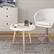 Bolt Edge Bijzettafel - Rond - Koffietafel - Modern Ontwerp - 50x44cm