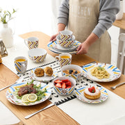 Belviano Serviesset - 16 delig - Wit - Dinerborden - Bordenset - Diepe borden - Ontbijtborden - Servies - Keukenservies