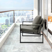 Fauteuil- Voor Woonkamer - Moderne Lounge - Stof /Grijs