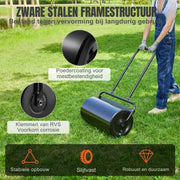 Gazonroller - Grasroller Handmatig - 70x32x113 cm - 46L - Voor Grasverzorging