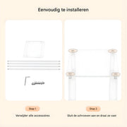 Bloemenstandaard - Voor Bruiloften / Bloemdecoratie - Set van 10 - Clear