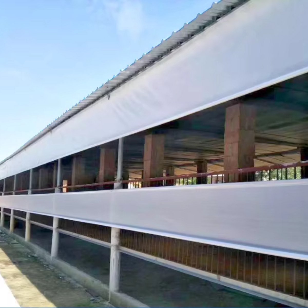 Transparant PVC zeildoek - Waterdicht - Dekzeil - Veranda - Overkapping - Wind - Khaki - 300x300cm