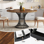 Eettafel Velano - Rond 120cm - Keukentafel Geschikt voor 4 Personen - Voor Keuken of Eetkamer