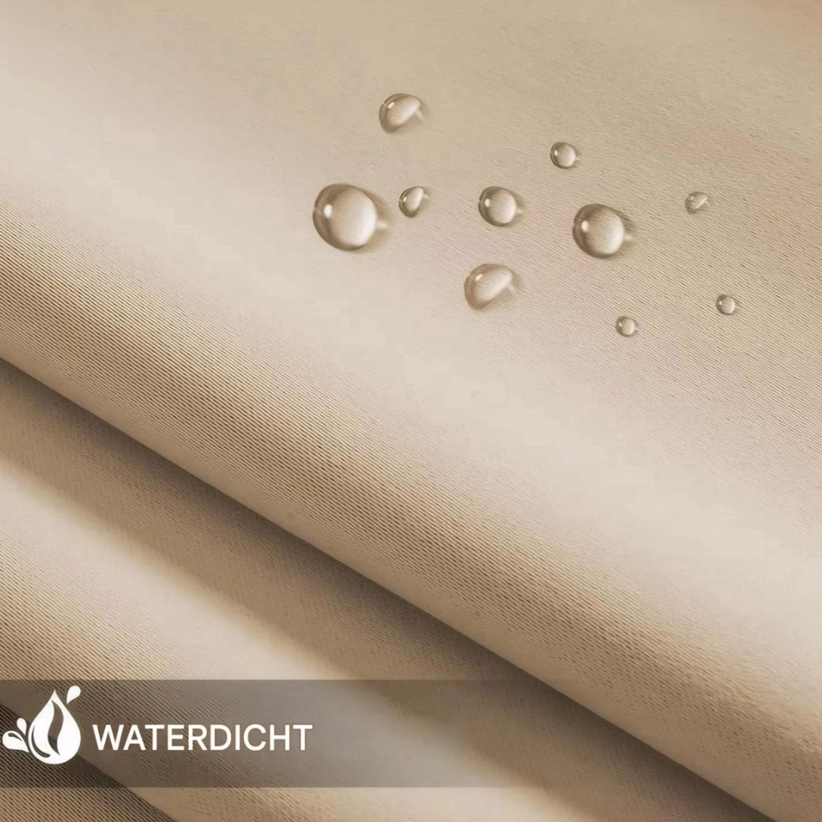 Buitengordijn Vaylen - Waterdicht - Winddicht en verduisterend - Voor Overkapping, Tuinterras, Gazebo en Pergola - Thermisch Geïsoleerd - Donkergrijs 140x213cm