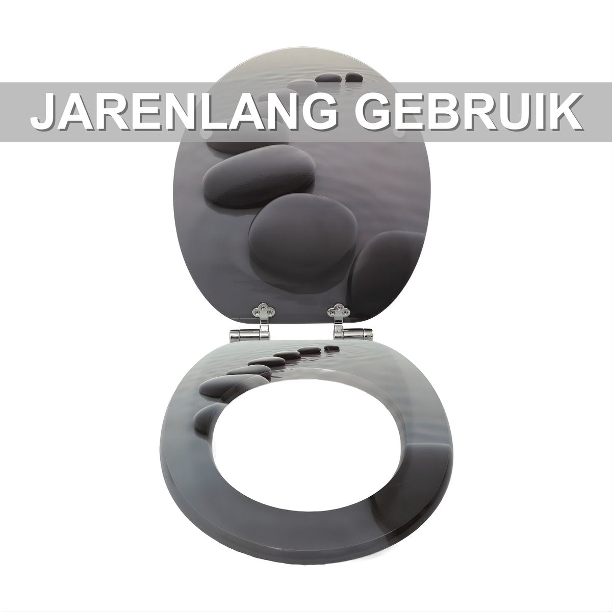 WC-bril - Toiletbril – Voor Toilet & Badkamer – Verdikt & Antibacterieel - Met Soft-Close – Met print