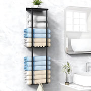 Handdoekenrek badkamer - 80cm - Voor Badkamer en Keuken - Handdoekrek - 3 lagen - Wandmontage