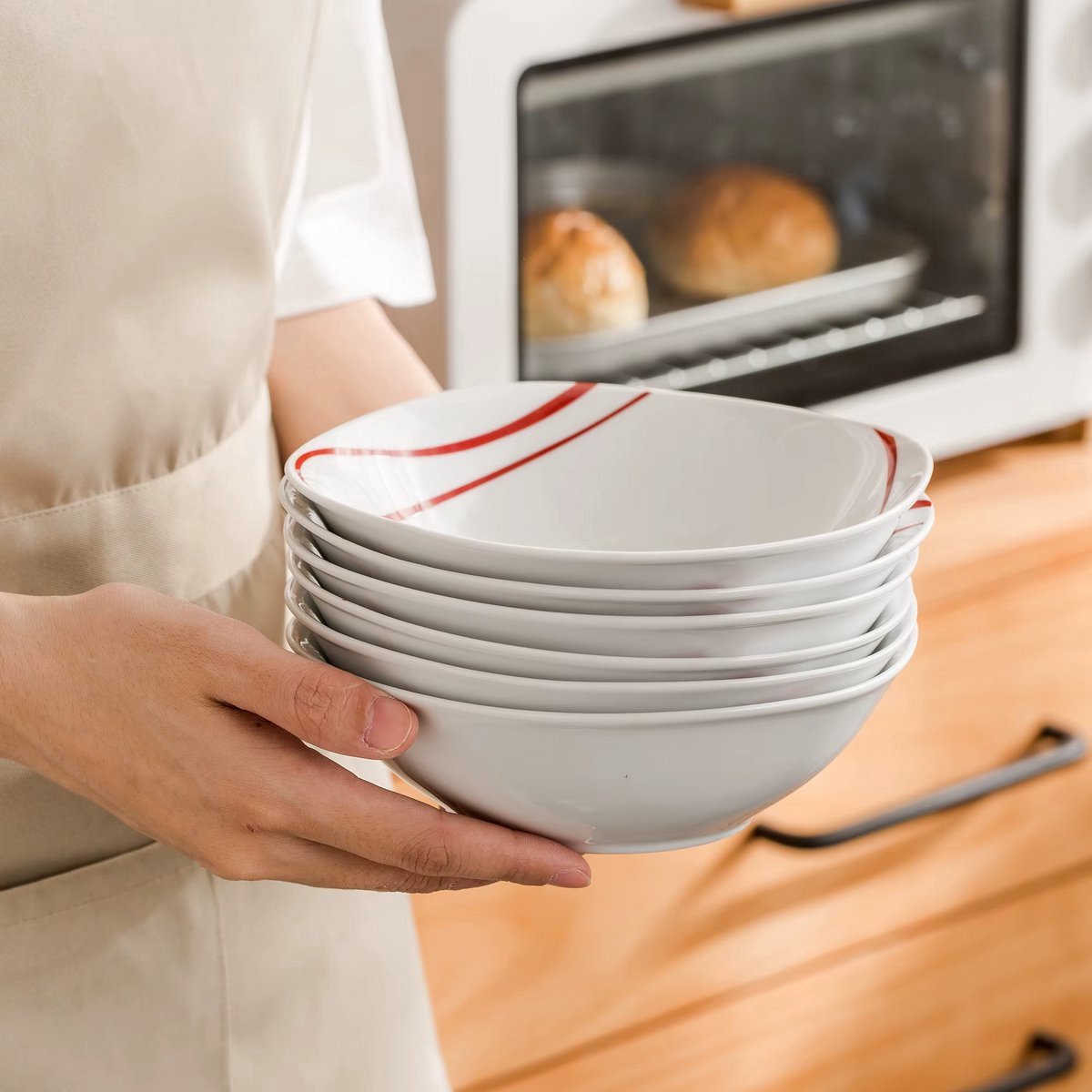 Elite Diepe borden – Serviesset – 6 persoons – 6 delig – Keramisch – Uniek servies