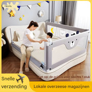 Baby Bedhek - Bedhekje - Bedrail - Uitvalbescherming - Voor bed - Veiligheidsleuningen & Bedbewaker - Beer - 160cm