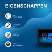 Android Auto Radio - Voor VW Volkswagen MQB Polo Plus, T-Cross, T-Kruis, T-Roc - CarPlay, 4G, Multimedia GPS Navigatie