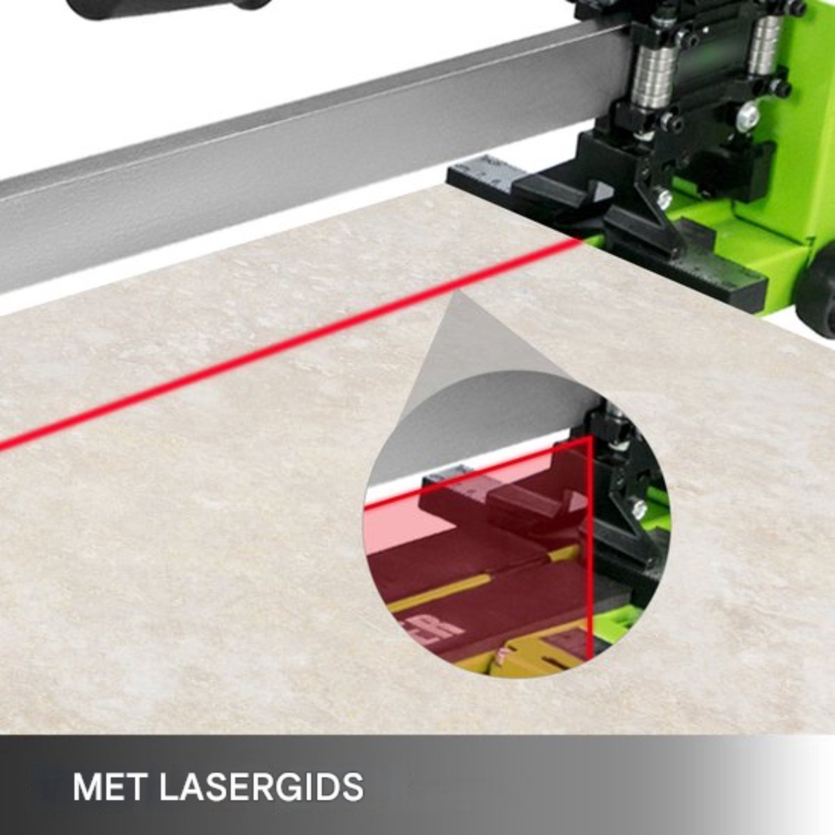 Professionele Tegelsnijder - Ergonomische Grip - Handmatig - Infrarood laser - 800/1200mm