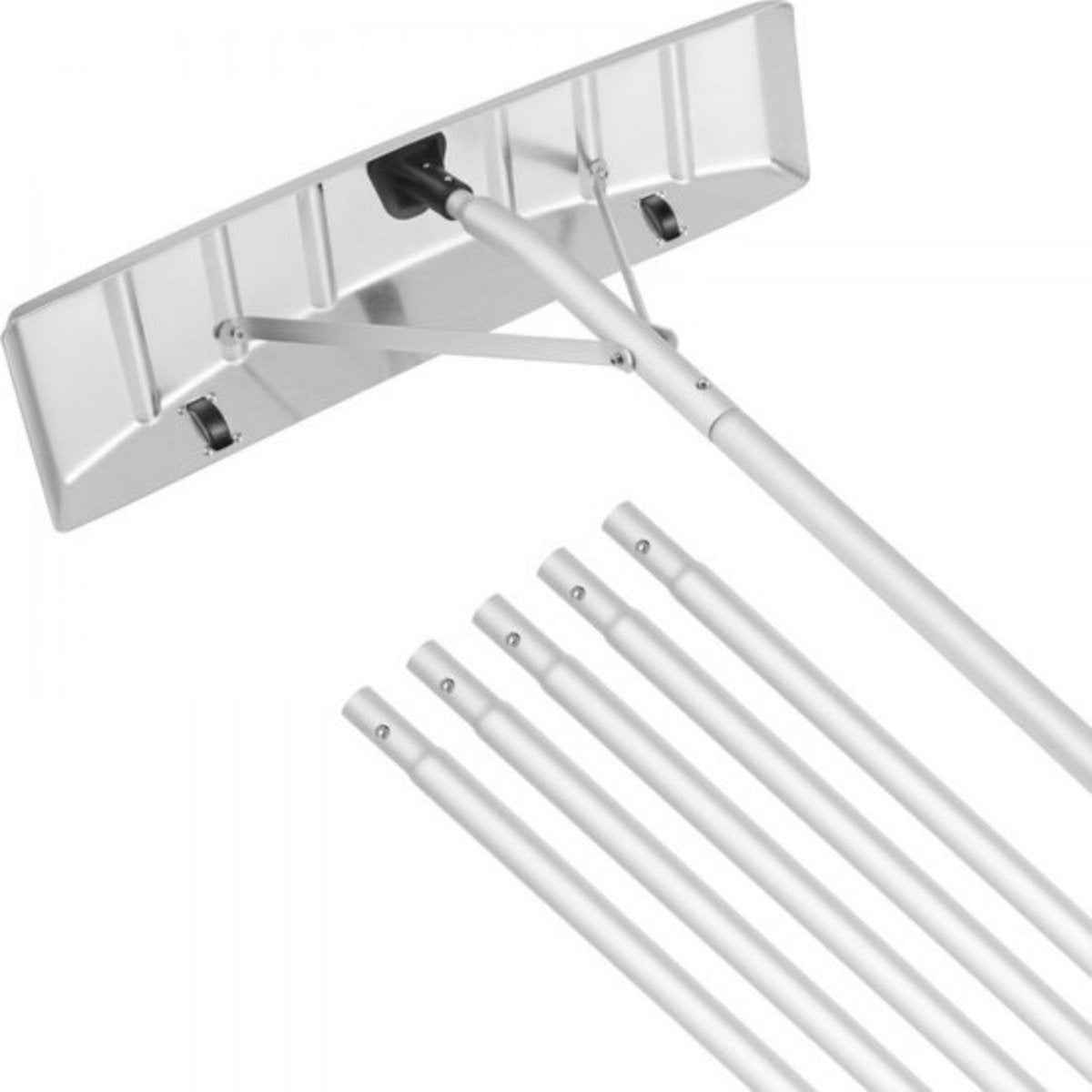 Sneeuwschep Dak - Sneeuwschuiver - 64 cm - Bereik 1,5-6,4 m - Met Wielen & Antisliphandgreep