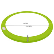 Trampoline Randkussen - Beschermkussen - Beschermrand - Trampolinerand - Diameter buitenring: 4,2 m - Groen