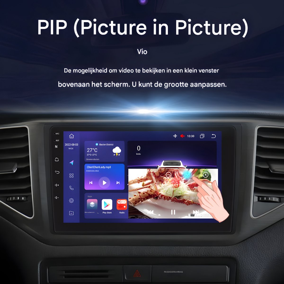 Android Auto Radio - Voor VW Volkswagen MQB Polo Plus, T-Cross, T-Kruis, T-Roc - CarPlay, 4G, Multimedia GPS Navigatie