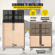 TV Lift - Muurbeugel - Met afstandsbediening - Voor 26-57 inch - TV lift meubel - Woonkamer of kantoor - Hoogte verstelbaar