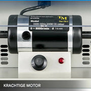 Sieraden Stofafscheider Polijstmachine - 0-8000R/MIN - Polijsten Machine voor Polijsten Metalen Kunststof - Geschikt Voor gebruik