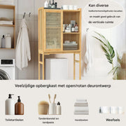 Wasmachine ombouw Grandiose - Meubelkast voor wc - Opbouwmeubel - Droger - 155x60cm