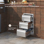 Ladekast Buitenkeuken Luxe - Barbecue - RVS - Voedingskwaliteit - 19,4 kg Opslaglade