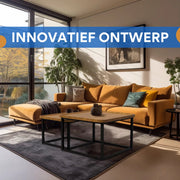 Salontafel Opluence - 2-Delig - Vierkant - Woonkamer - Bijzettafels