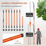 Telescopische snoeizaag PRO - Stokzaag - Heggenschaar - Handzaag - Tuingereedschap